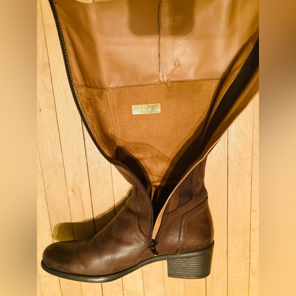 Bussola leather tall brown boots (Antwerpen) (EUR size 39; US 9). - Picture 4 of 12